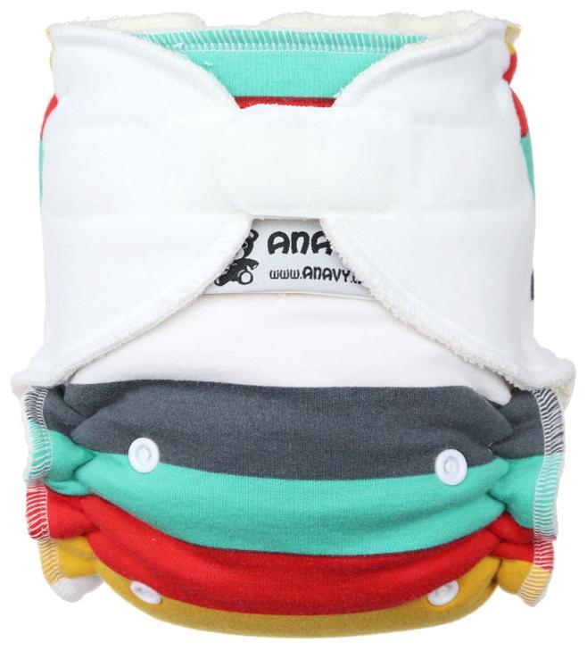 CLEARANCE Anavy Onesize Fitted Nappy - Hook & Loop