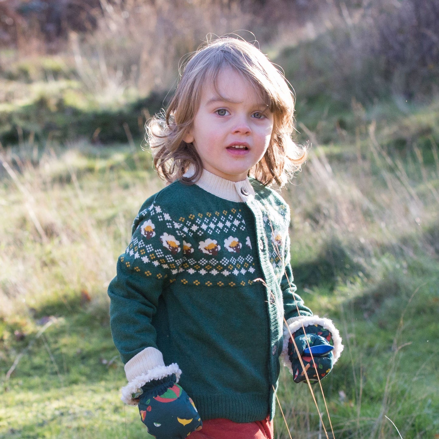 LGR From One To Another Fair Isle Sheep Knitted Cardigan 12-24m