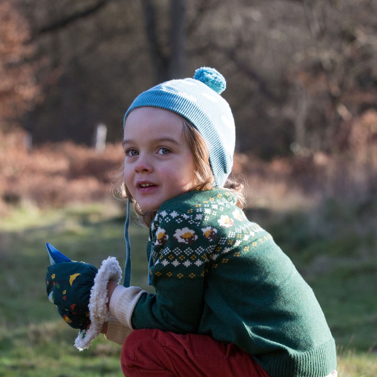 LGR From One To Another Fair Isle Sheep Knitted Cardigan 12-24m