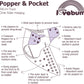 Little LoveBum OneSize Popper & Pocket Shell