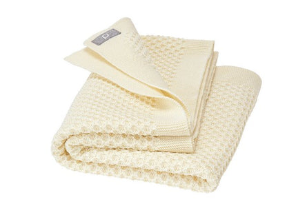 Disana Organic Merino Knitted Baby Blanket - Honeycomb