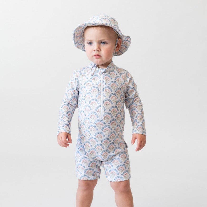 Bare & Boho Swim Onesie - Scallops