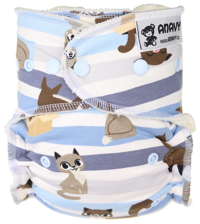 CLEARANCE Anavy Onesize Fitted Nappy - Snaps