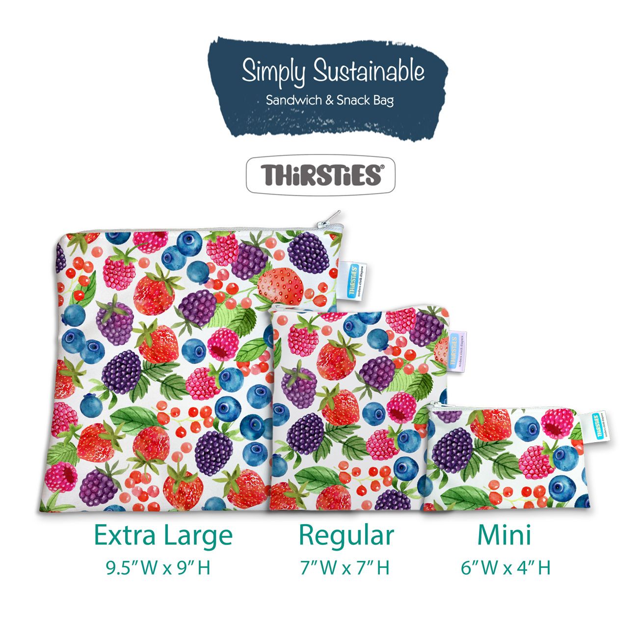 Thirsties Sandwich & Snack Bag - Mini